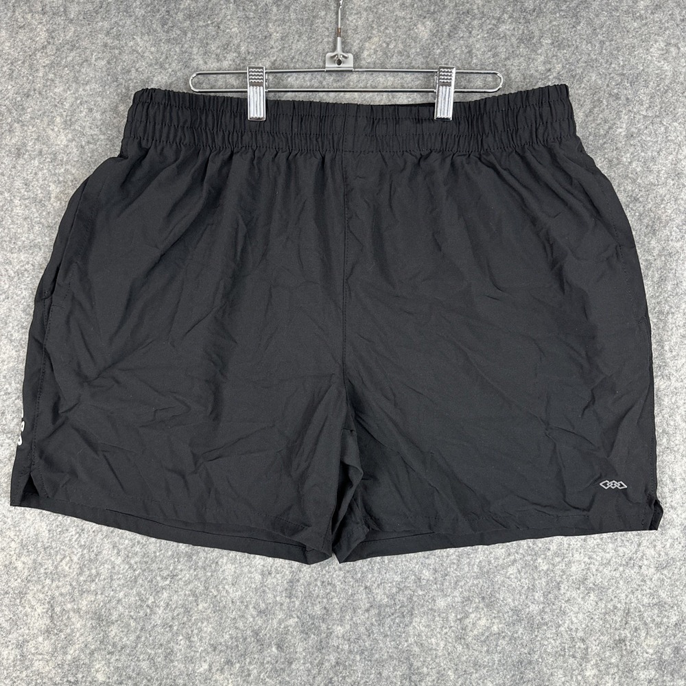 LEG3ND Performance Shorts Mens XL Black Running Reflective Athletic Gym Lifting